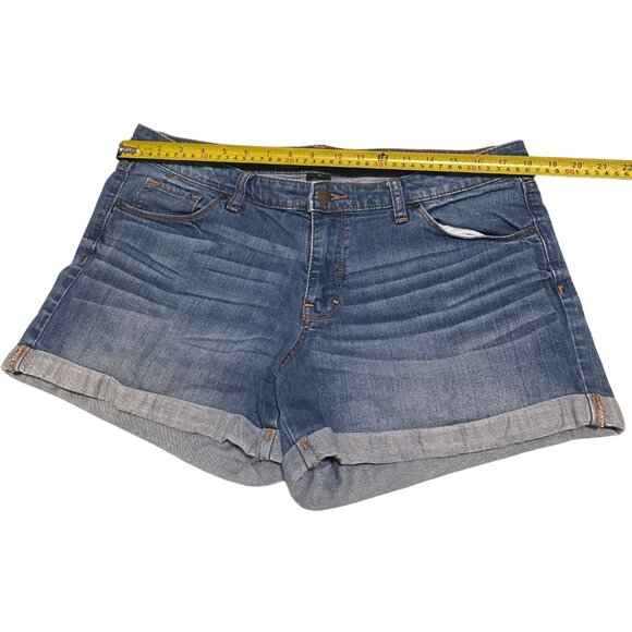 Mossimo Blue Denim Jean Shorts Lighter Blue Size 14 - Picture 3 of 7